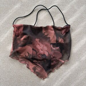 SHEIN Open Back Top